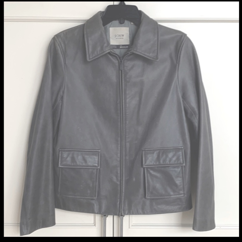 J Crew vintage leather jacket